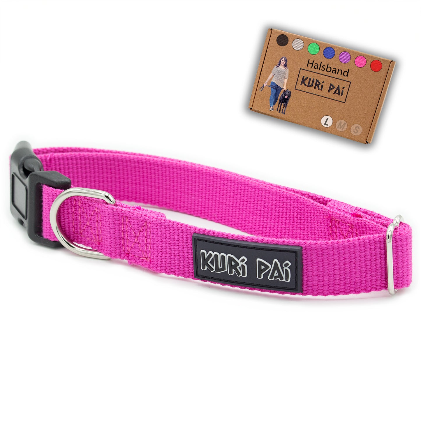 Hundehalsband, pink