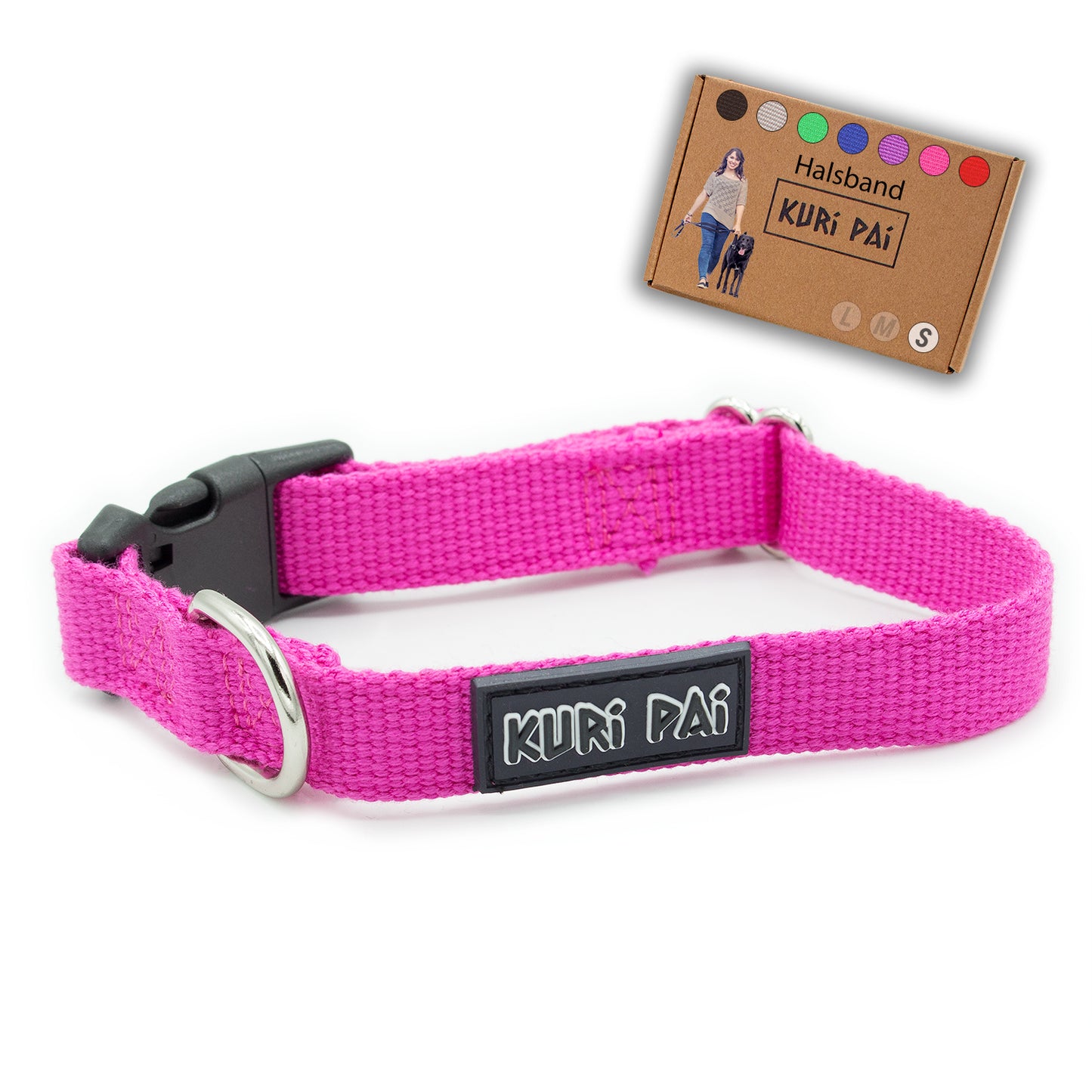 Hundehalsband, pink